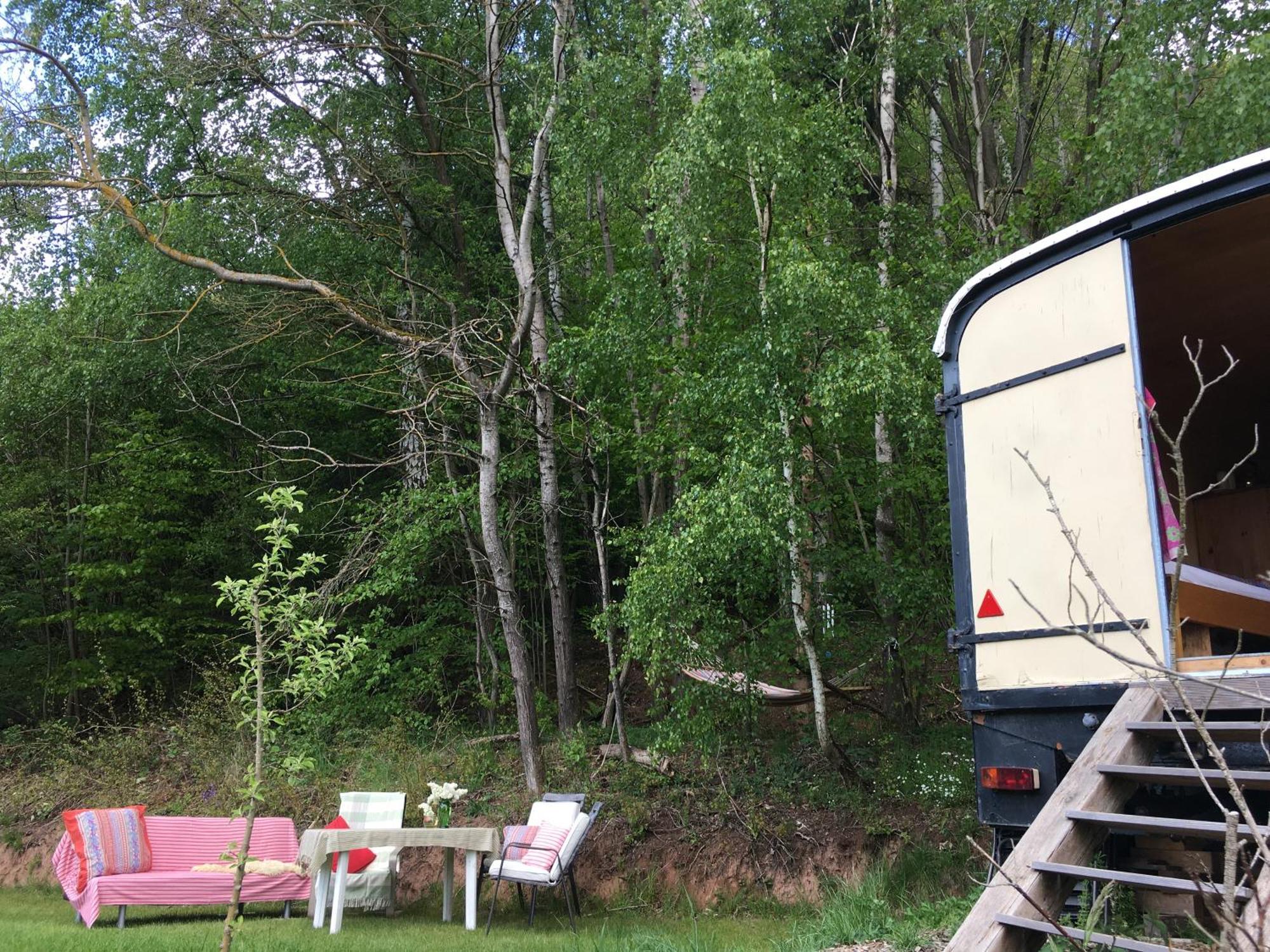 Kuscheliger Zirkuswagen Im Wildgarten Witzenhausen Buitenkant foto